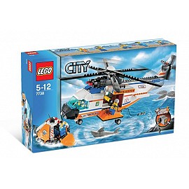 Lego City pobrežná hliadka – vrtuľník a záchranný čln