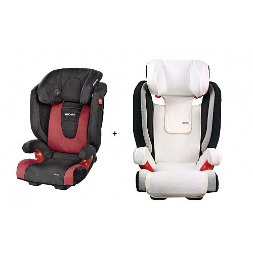 Recaro Monza Seatfix Trendline Cherry/Black + ZADARMO Recaro letný poťah